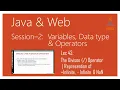 Java Arithmetic Operators The Divison Operator Representing Infinite - Infinite NaN