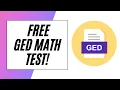 FREE GED Math Practice Test