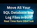 How To Move All Users MDF and LDF files At Once In MS SQL SERVER Real Time Rare Task For DBAs