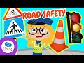 Download Lagu Road Safety for Kids: Let's Learn to Cross the Street! | Happy Learning 🚦👧🚸