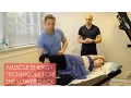 Muscle Energy Technique For The Lower Back