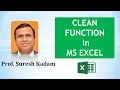 How to remove tab enter and special characters from text in excel using CLEAN function English