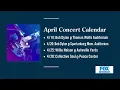 Big acts on the April concert calendar