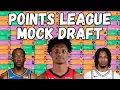 NBA Fantasy Basketball Expert Mock Draft Points League RotoWire