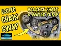How to install balance shaft water pump chain on Ecotech 2 4 GMC Chey
