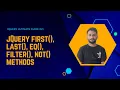 jQuery first last eq filter not Methods in Hindi The Ultimate Guide Part 21