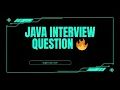 Java Interview Question Count Character Frequency Easy Trick