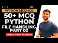 50 Python MCQ Python Data File Handling 05