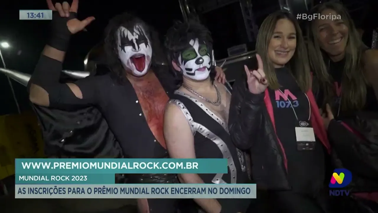 As inscrições para o prêmio mundial rock encerram no domingo