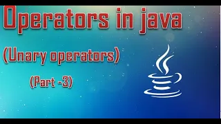 Unit-4 Operator in java part-3