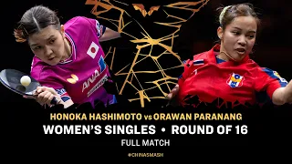 FULL MATCH | Honoka Hashimoto vs Orawan Paranang | WS R16 | #ChinaSmash 2026
