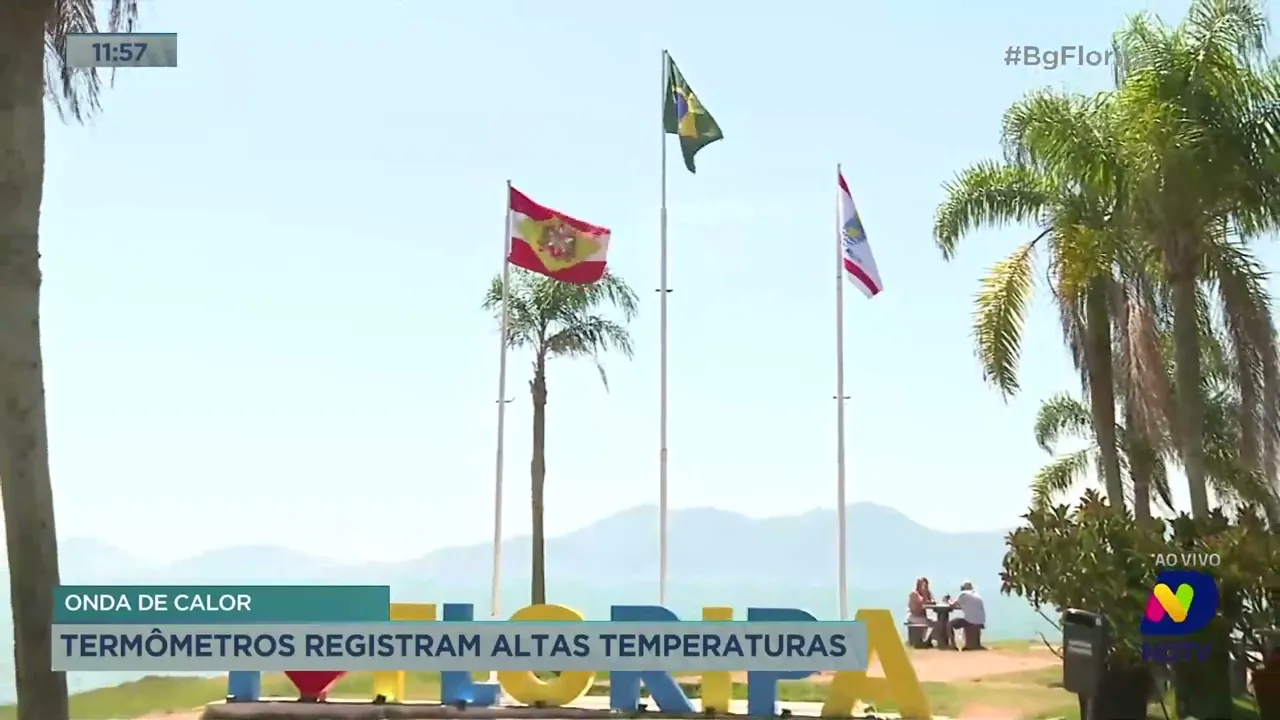 Onda de calor: termômetros registram altas temperaturas nesta segunda-feira, em Florianópolis