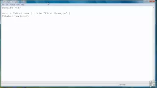 Infinite Skills Ruby Programming 65 - Introduction To Tk