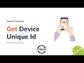 How to get Phone Unique Device ID in Android Programmatically Android Kotlin Tutorial