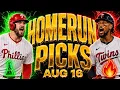 Best MLB Home Run Picks Today HomeRun Predictions Bets Sunday HR Picks