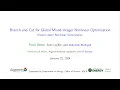 Lecture 34 Branch-and-Cut for Global Mixed-Integer Nonlinear Optimization by Sven Leyffer
