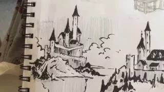 How to Draw Castles fun easy method