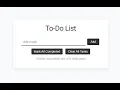 Coding Ninja To do list Skill Test Front end project using HTML CSS vanilla JavaScript