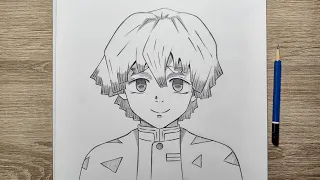 طريقة رسم زينيتسو من قاتل الشياطين كيف ترسم زينيتسو خطوة بخطوة للمبتدئين 