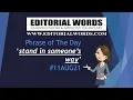 Phrase of the Day stand in someone s way - 11AUG21