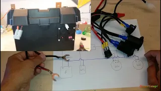 Battery box mod how to add USB cigarette Lighter voltmeter switch wiring diagram reference