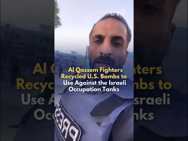 ⁣Al Qassam fighters recycled two unexploded US missiles. They were used to destroy five Israeli tanks