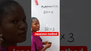 Japanese method of multiplication math trick