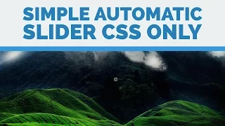 Simple Automatic Slider - CSS Only
