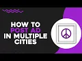 How To Post Craigslist Ad in Multiple Cities Quick Tutorial