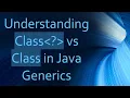 Understanding Class vs Class in Java Generics