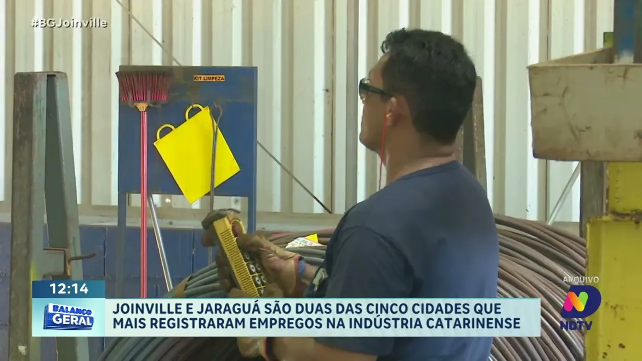 Joinville e Jaraguá estão entre cinco cidades que mais registraram empregos na indústria catarinense