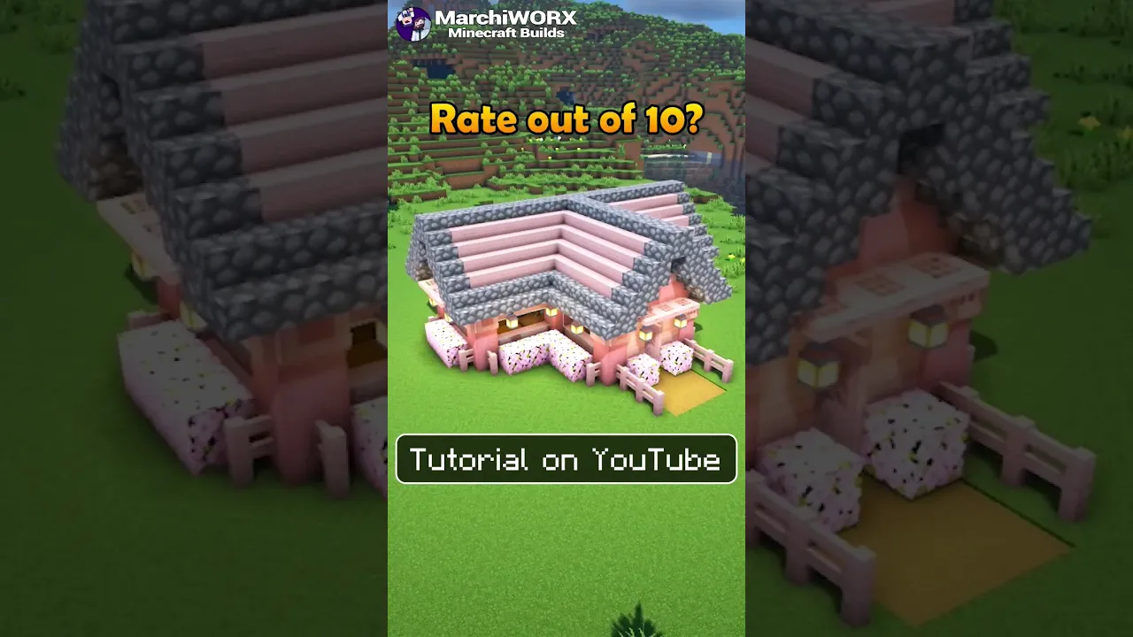 Minecraft Cherry Blossom House ???? Build Tutorial