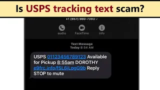 USPS text with tracking number and link - is it scam or legit Also it could be from FedEx or DHL