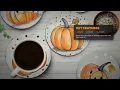 Halloween Hello Autumn 6pc Wooden Coaster Set for Mugs Tumblers Fall Home Decor