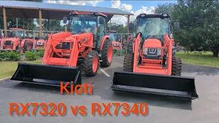 Kioti RX7320 vs RX7340 comparison