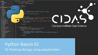 Python Basics 02 - Printing Strings Using Placeholders
