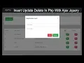 Insert Update Delete In Php With Ajax Jquery