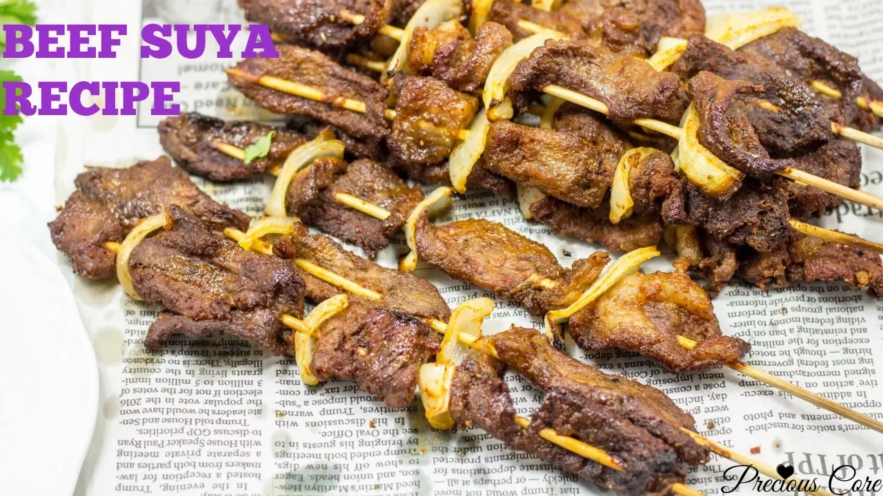 Beef Suya Recipe - Precious Kitchen - Ep 34
