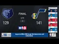 Grizzlies Jazz NBA Playoffs on TNT Live Scoreboard