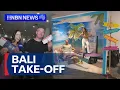 Lagu First Newcastle flight arrives in Bali | 9 News Australia