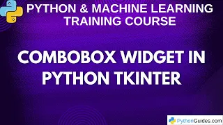 ComboBox in Tkinter with Examples Python GUI