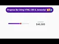 How To Make Progress Bar Using HTML CSS JavaScript Web Designing Tutorial