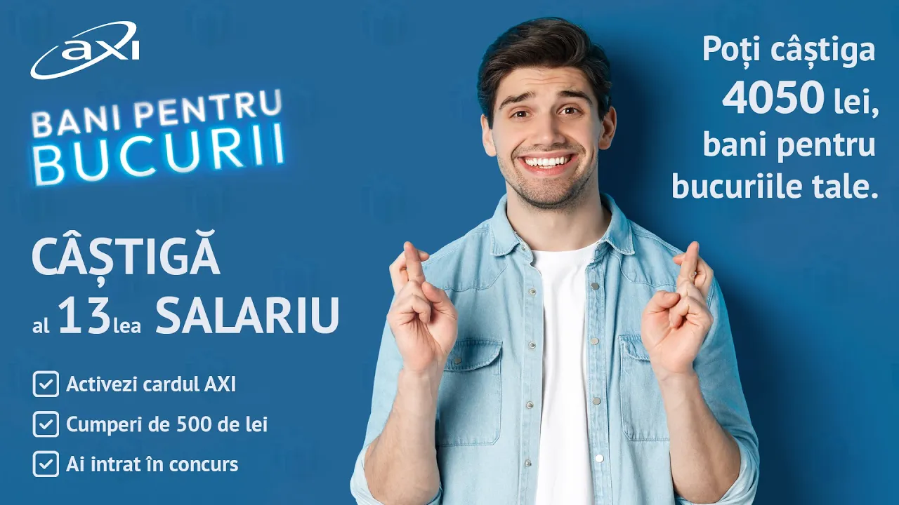 AXI Card Romania — AXI Card — Win your 13th salary (YouTube video ad)