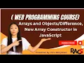 Web Programming Complete Course - Arrays and