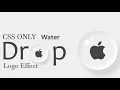 CSS Water Drop Logo Effect