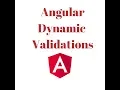 Dynamic Validation Angular