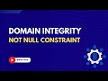 31 Not null Constraint Learn RDBMS Tutorial