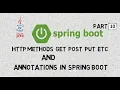 Spring Boot For Beginners part 10 CRUD Operation GET PUT POST DELETE