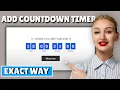 How to Add Countdown Timer to Your WordPress Website 2026