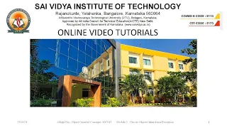 Object Oriented Concepts-18CS45 - Unit 2